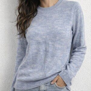 White + Warren 100% Cashmere super Soft size M Blue Crew Neck Sweater